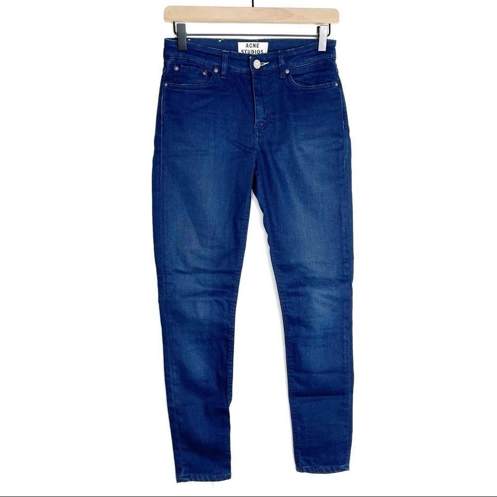 Acne Studios Jeans Womens 26 Mid Rise Skinny Leg Stretch Denim Classic Casual